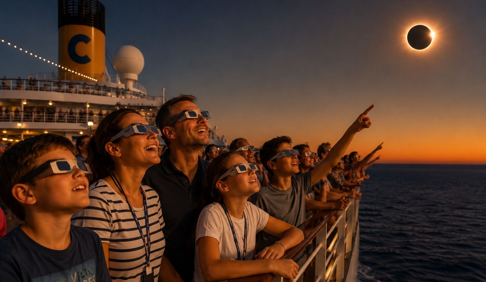 crucero con niños y familia monoparental eclise solar en verano 2027